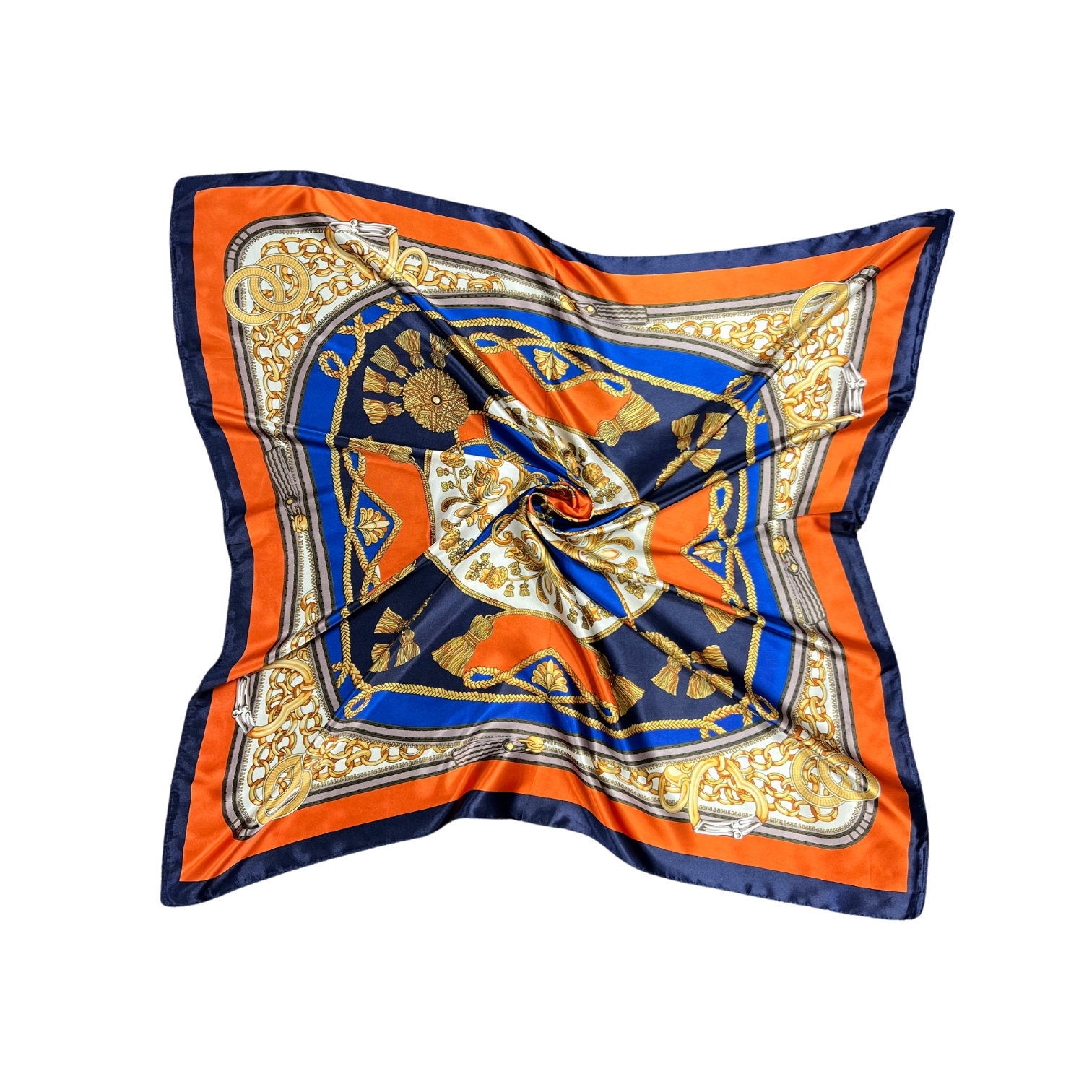 Bell Pattern Silk Touch Square Scarf
