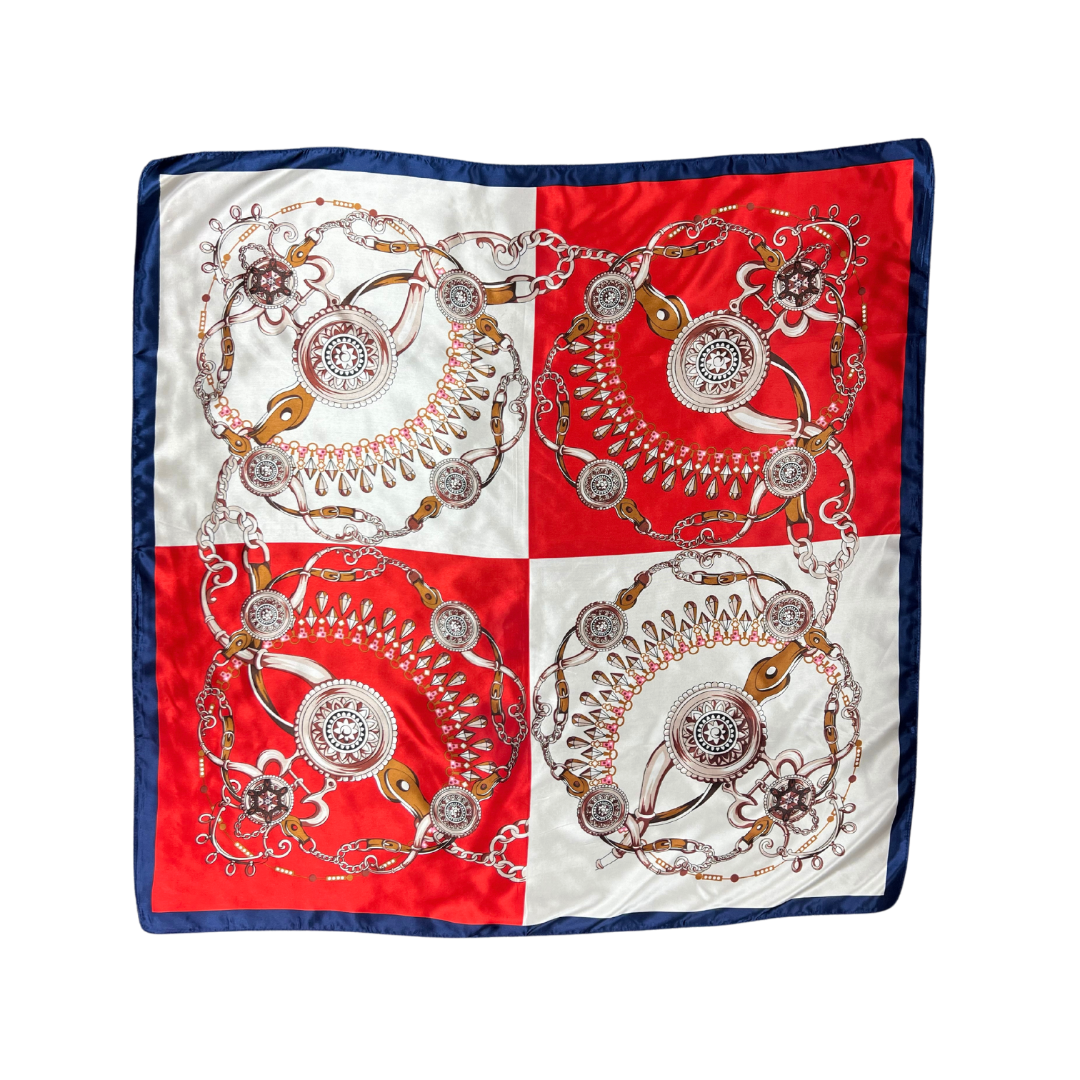 Jewellery Pattern Silk Touch Square Scarf