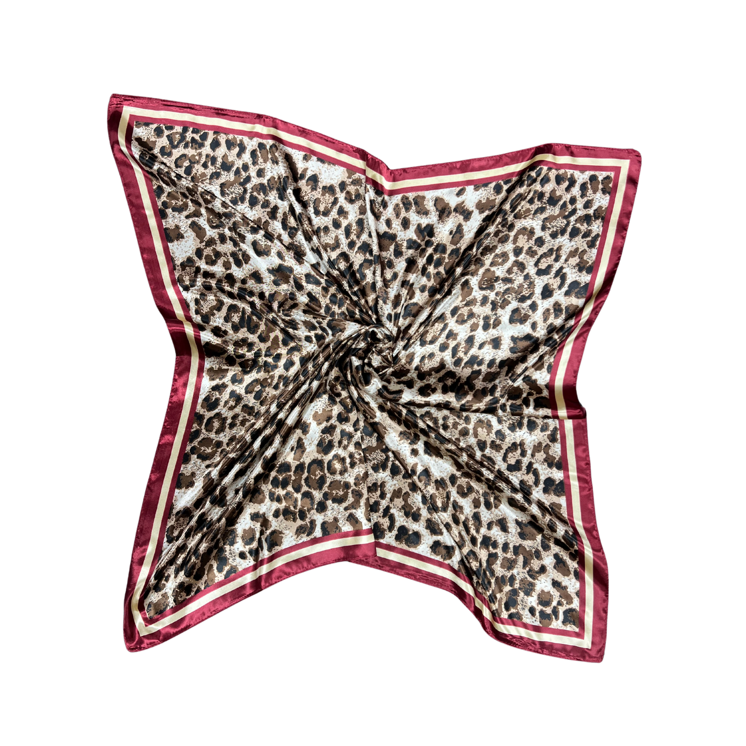Cheetah Pattern Silk Touch Square Scarf