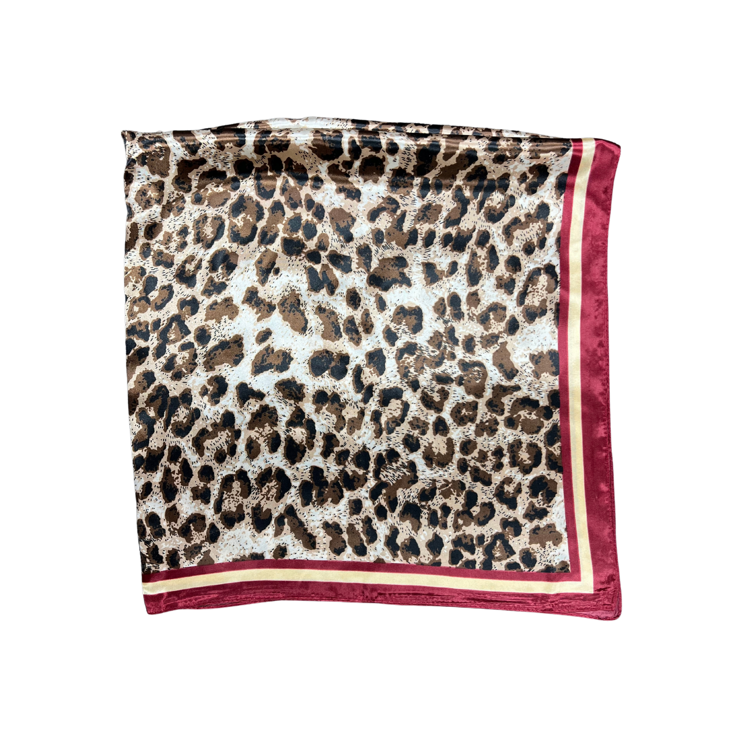 Cheetah Pattern Silk Touch Square Scarf