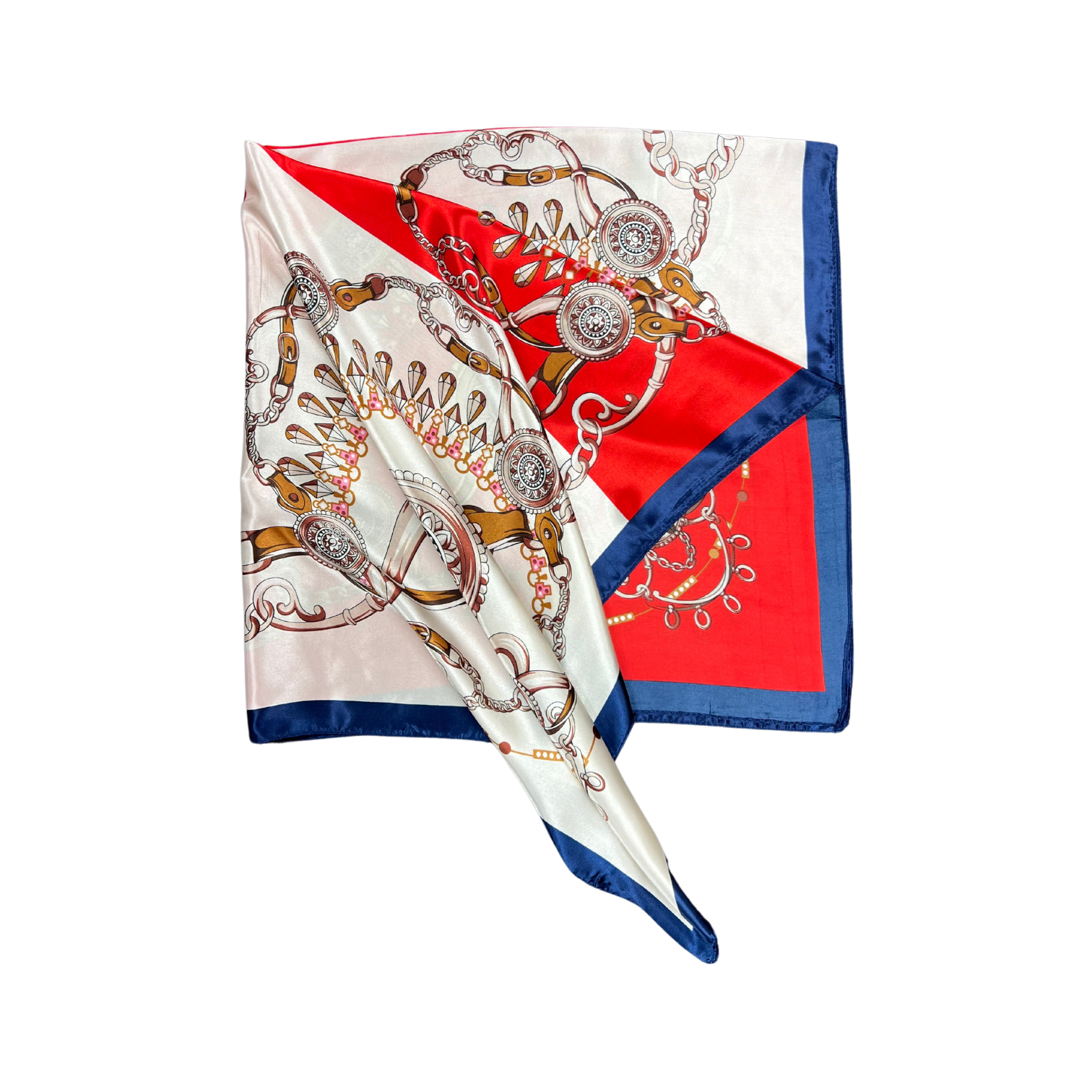 Jewellery Pattern Silk Touch Square Scarf