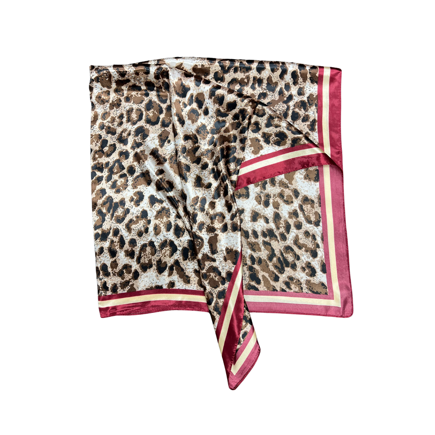 Cheetah Pattern Silk Touch Square Scarf