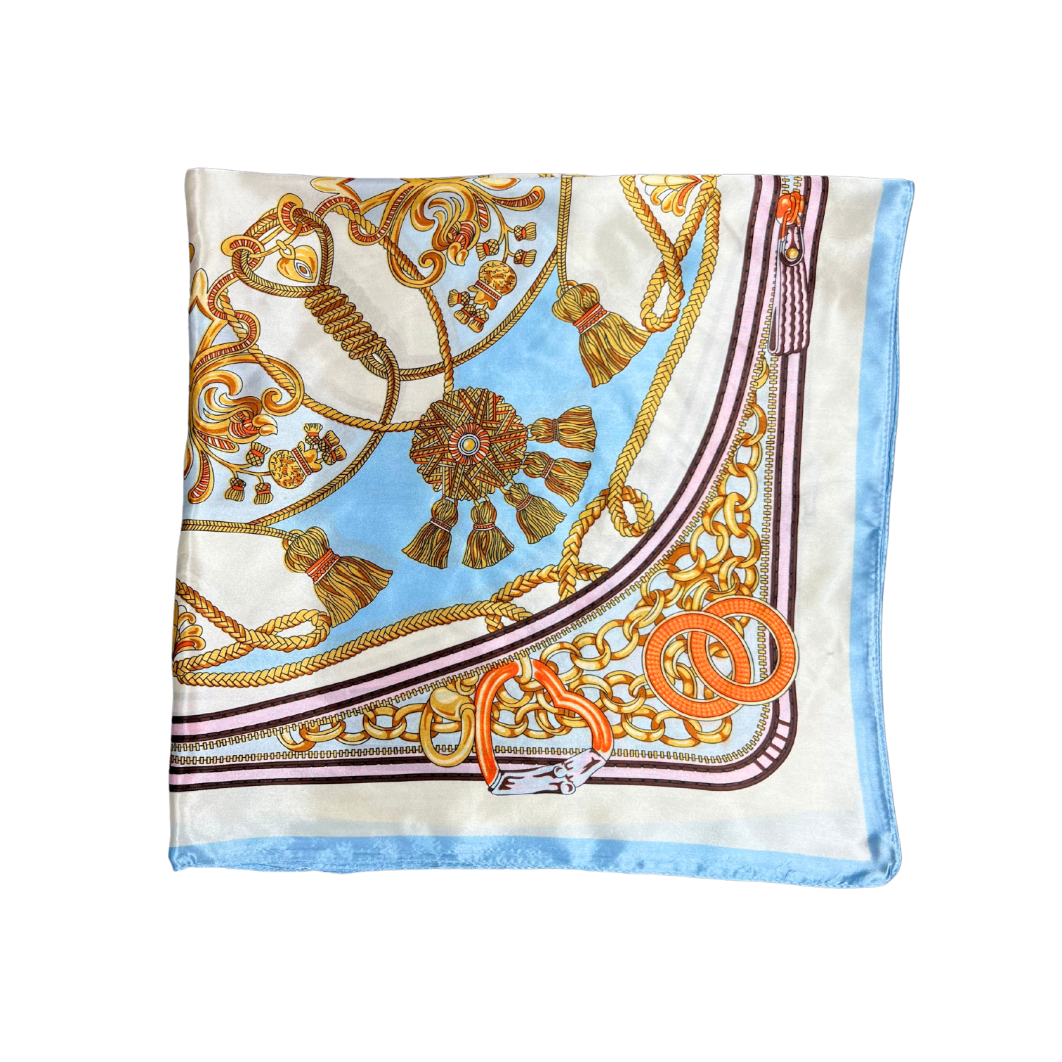 Bell Pattern Silk Touch Square Scarf