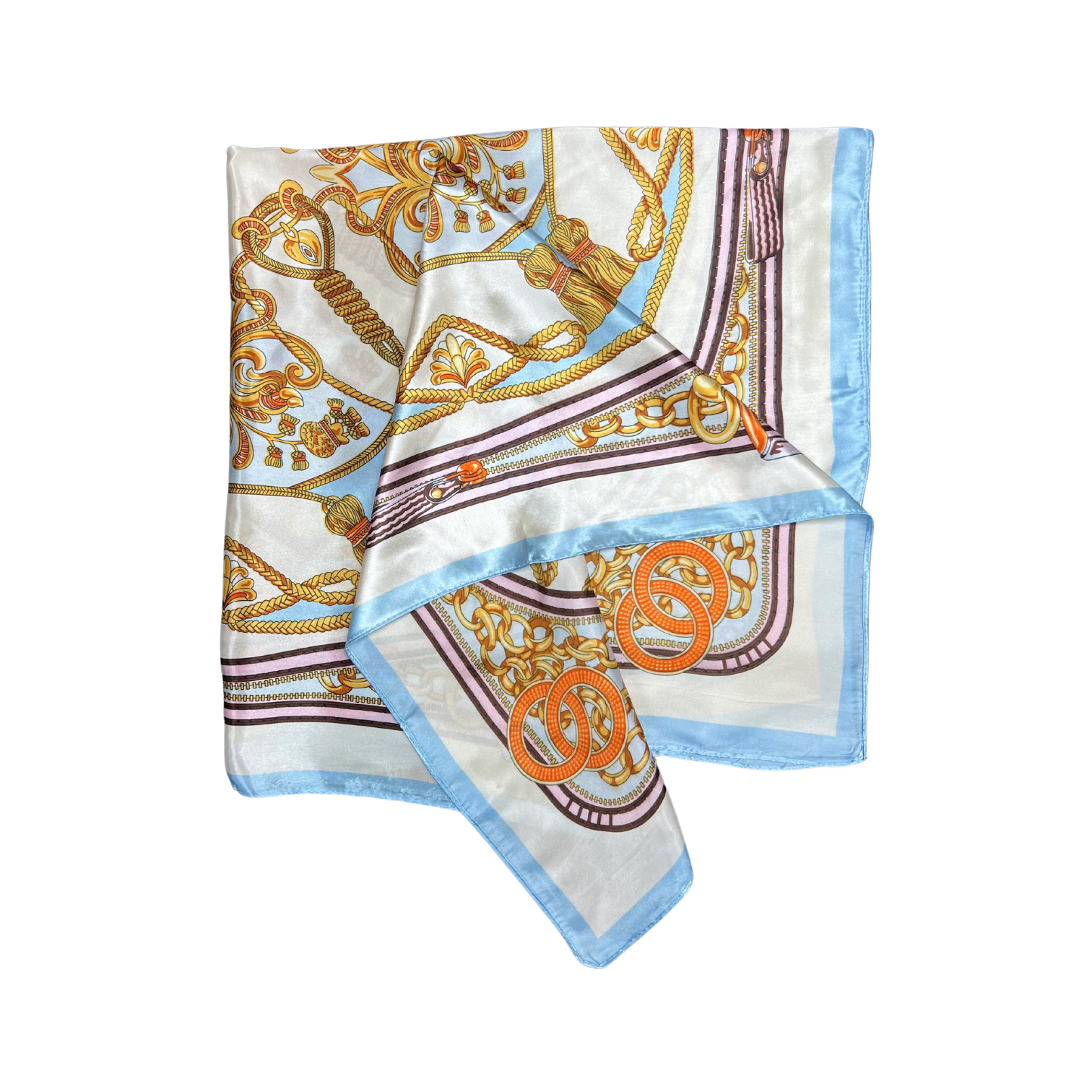 Bell Pattern Silk Touch Square Scarf