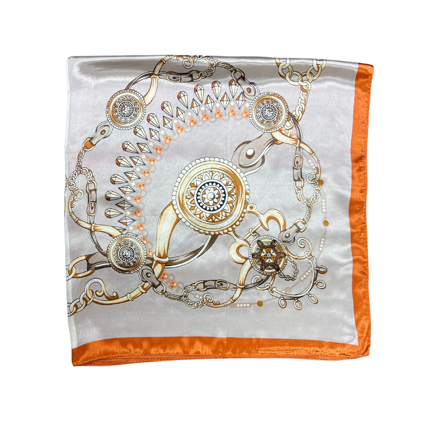 Jewellery Pattern Silk Touch Square Scarf