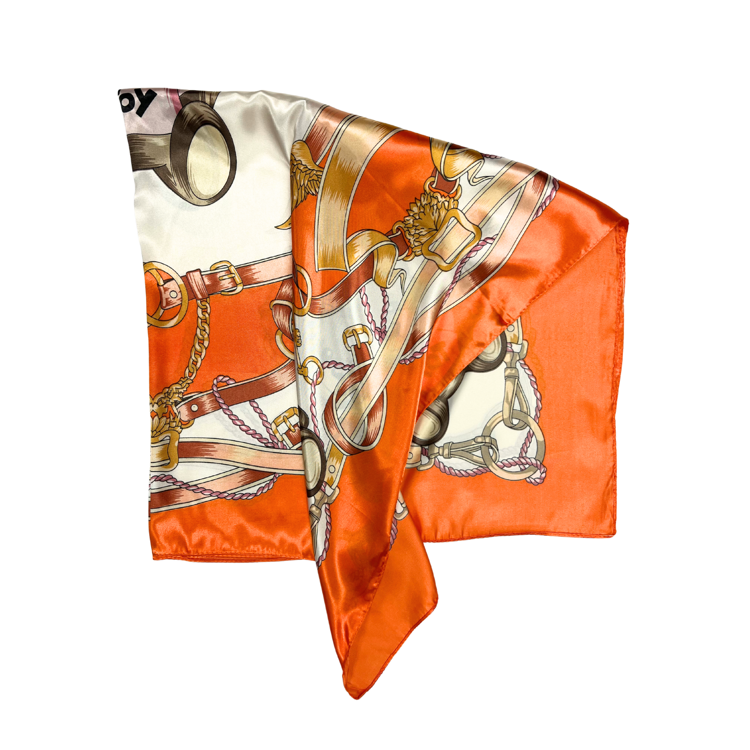 Bear Pattern Silk Touch Square Scarf