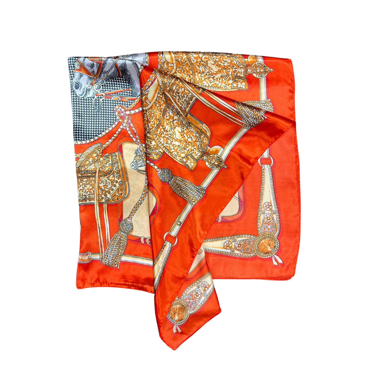 Horse Pattern Silk Touch Square Scarf