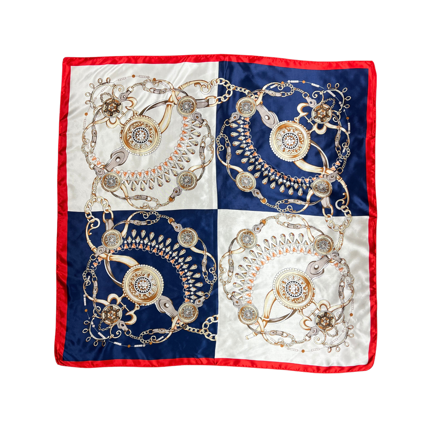 Jewellery Pattern Silk Touch Square Scarf