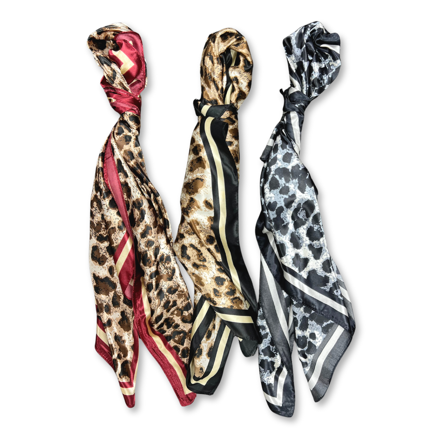 Cheetah Pattern Silk Touch Square Scarf