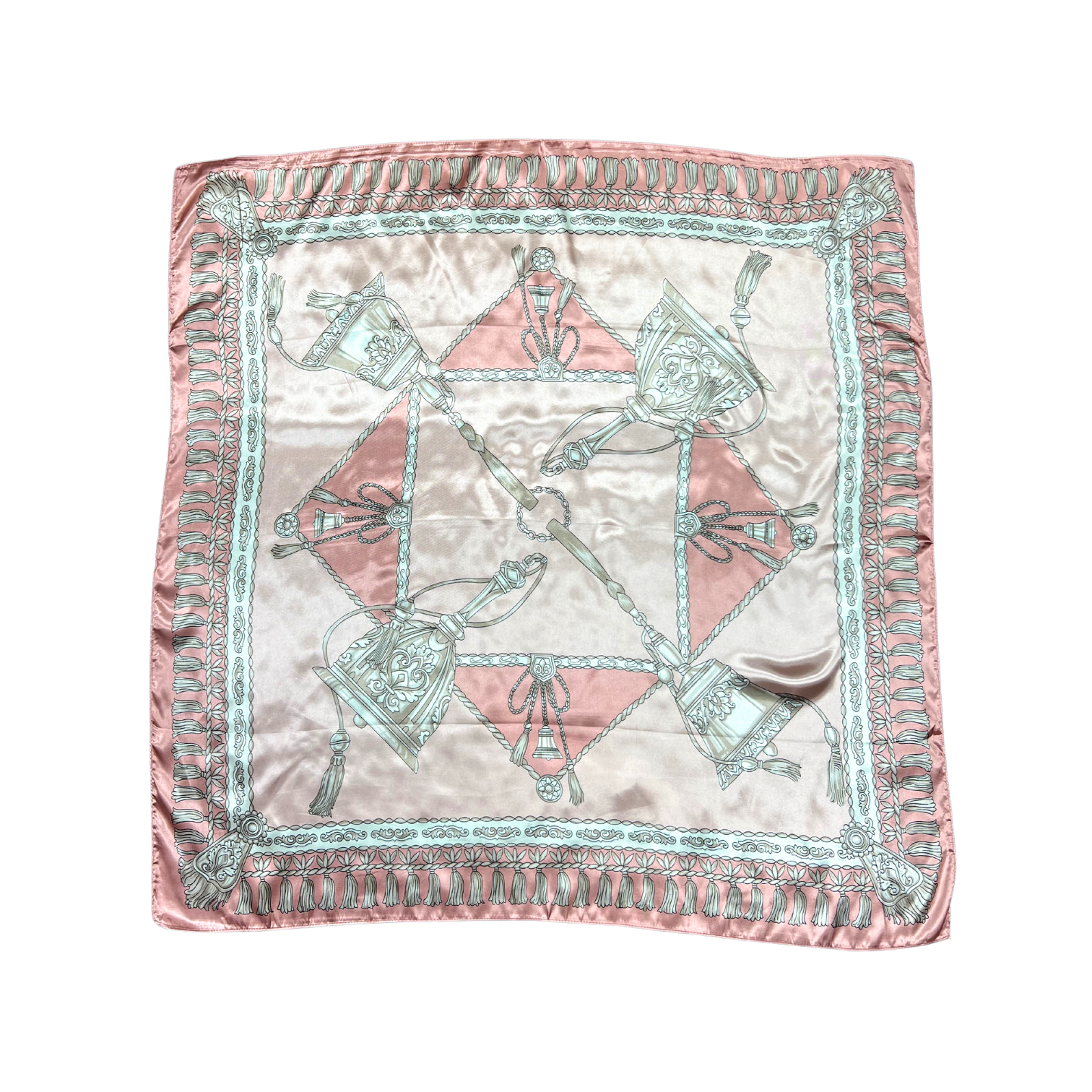 Bell Pattern Silk Touch Square Scarf
