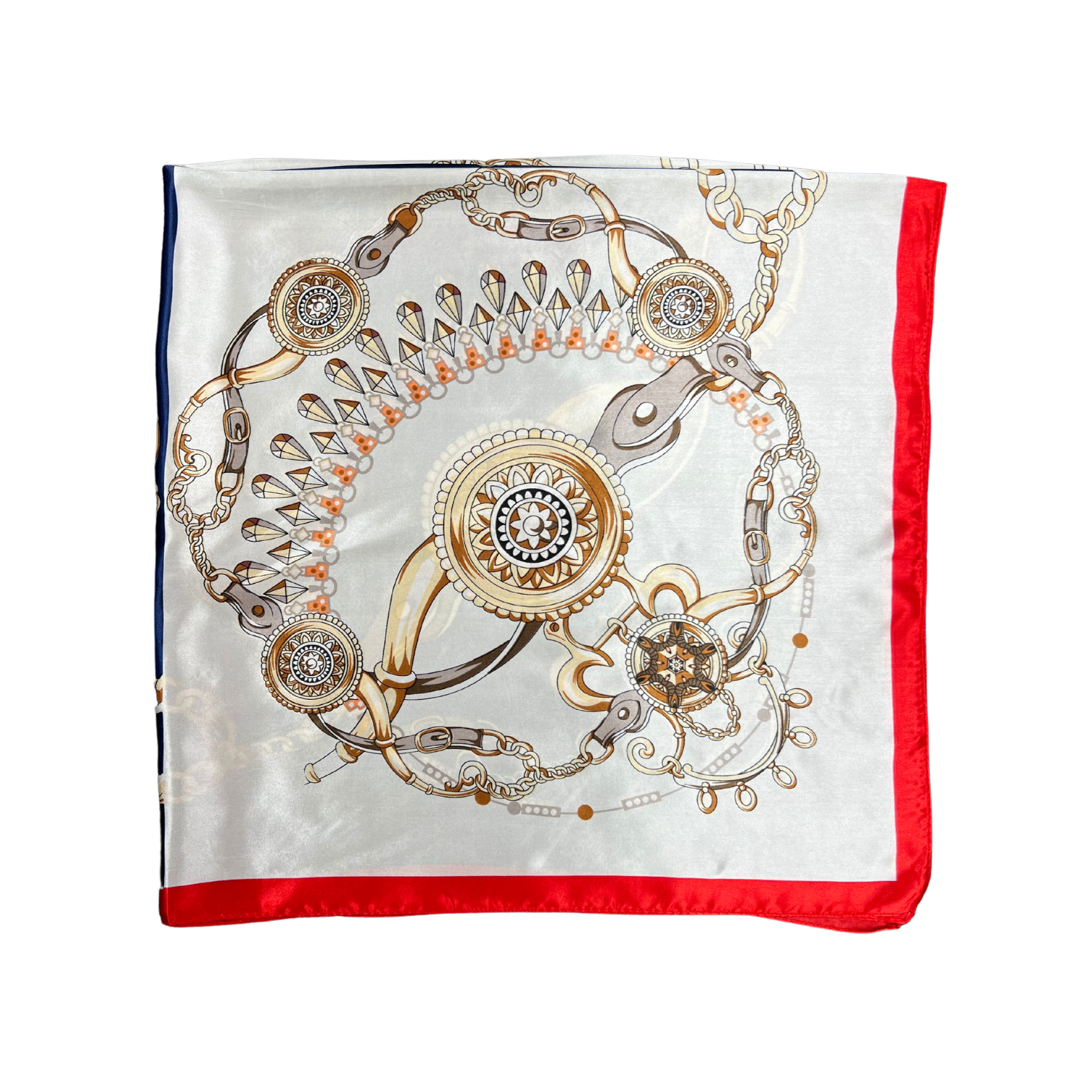Jewellery Pattern Silk Touch Square Scarf