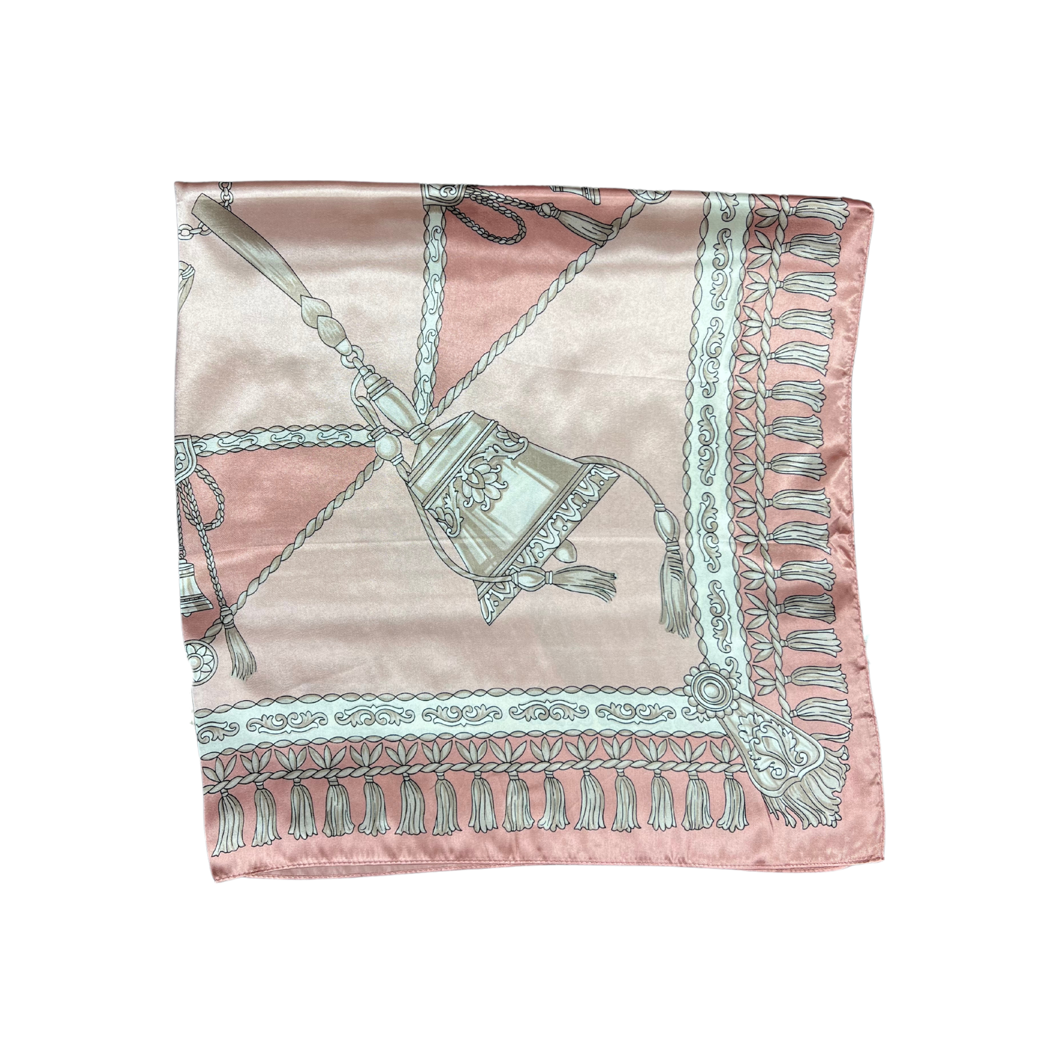 Bell Pattern Silk Touch Square Scarf