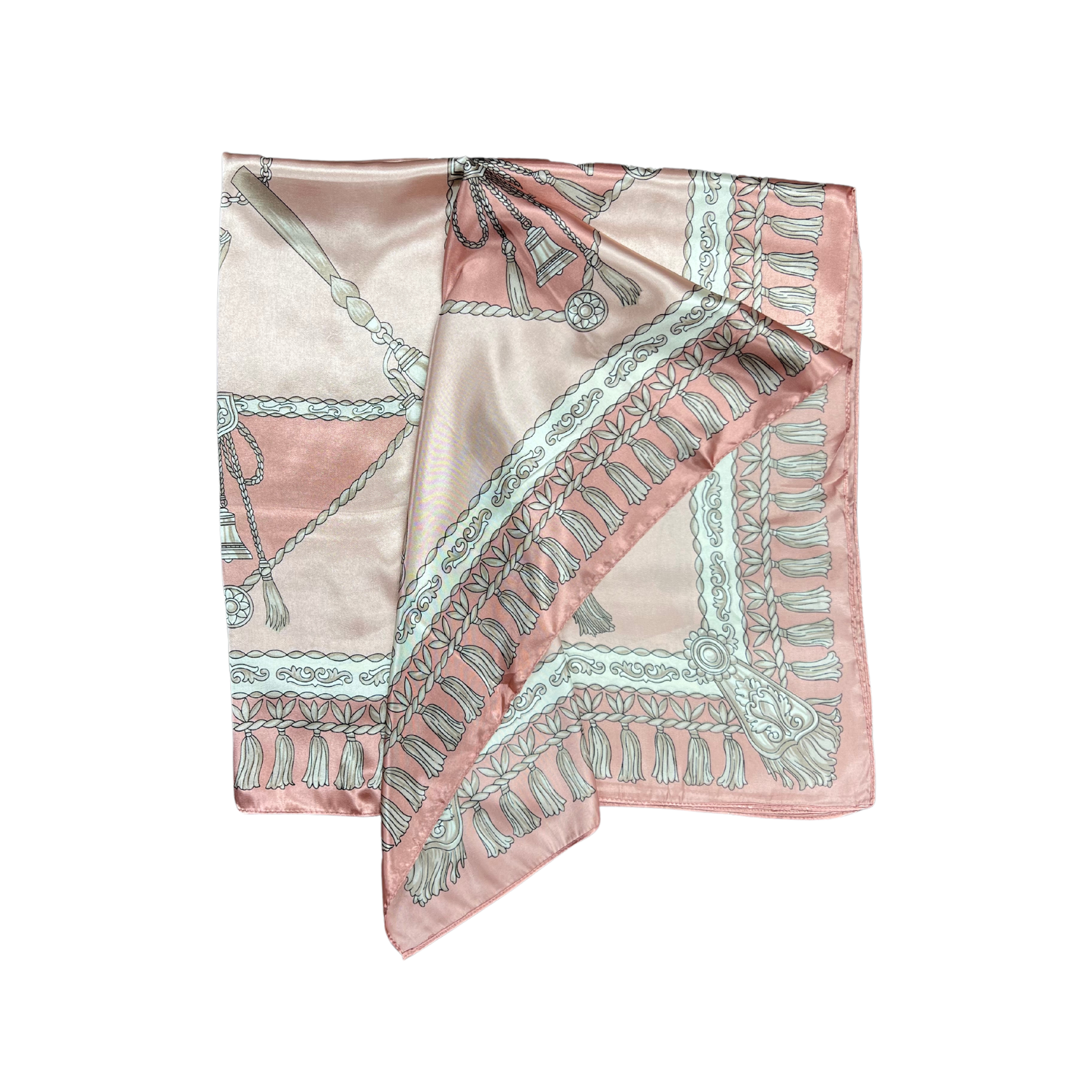 Bell Pattern Silk Touch Square Scarf