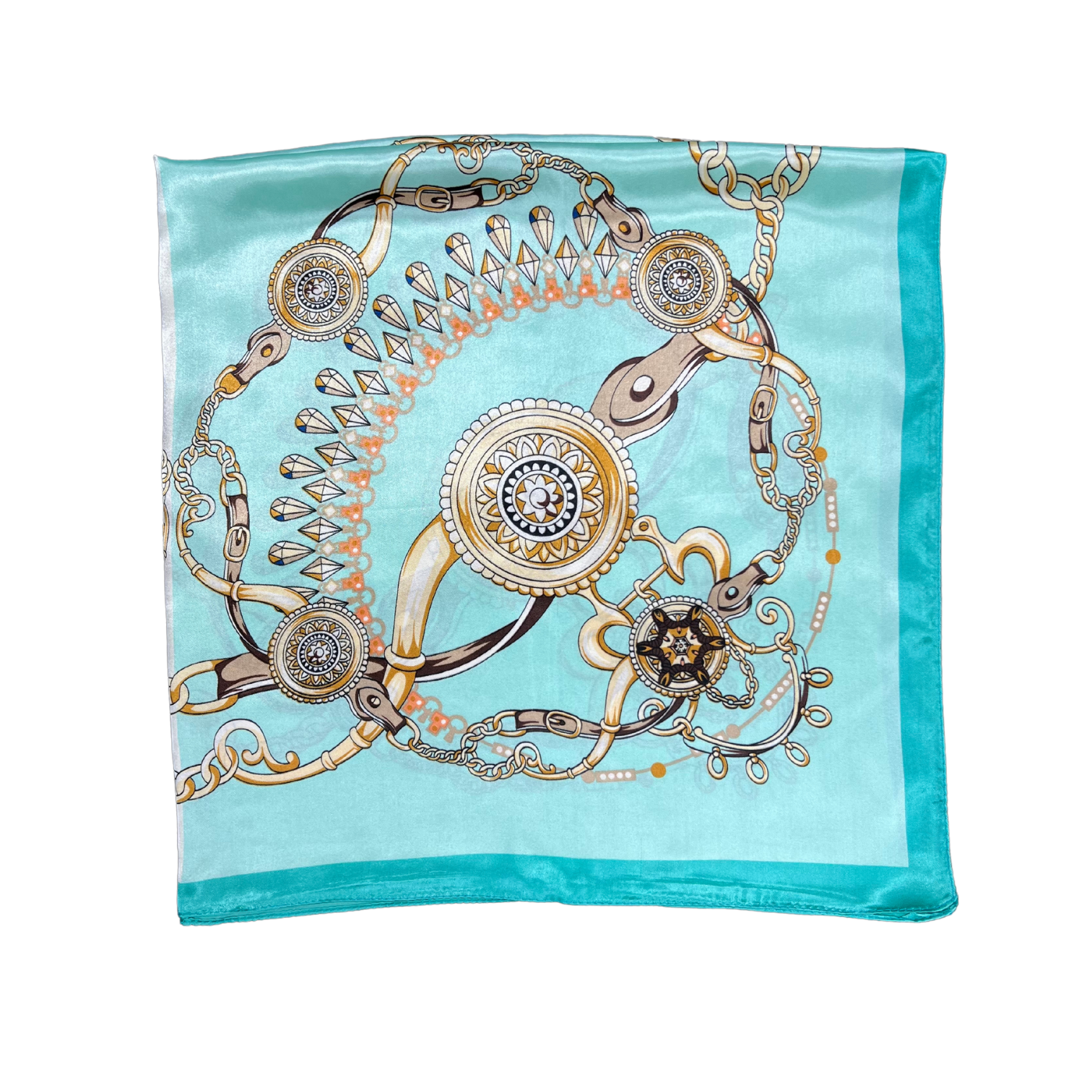 Jewellery Pattern Silk Touch Square Scarf