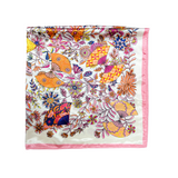 Butterfly Pattern Silk Touch Square Scarf