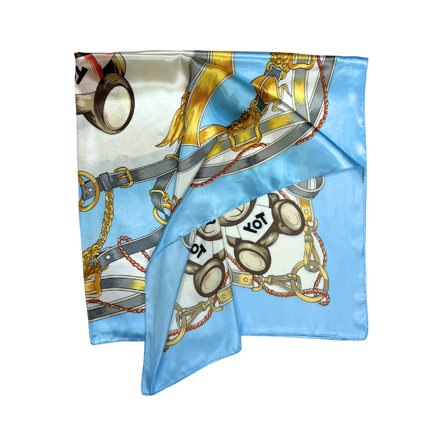 Bear Pattern Silk Touch Square Scarf