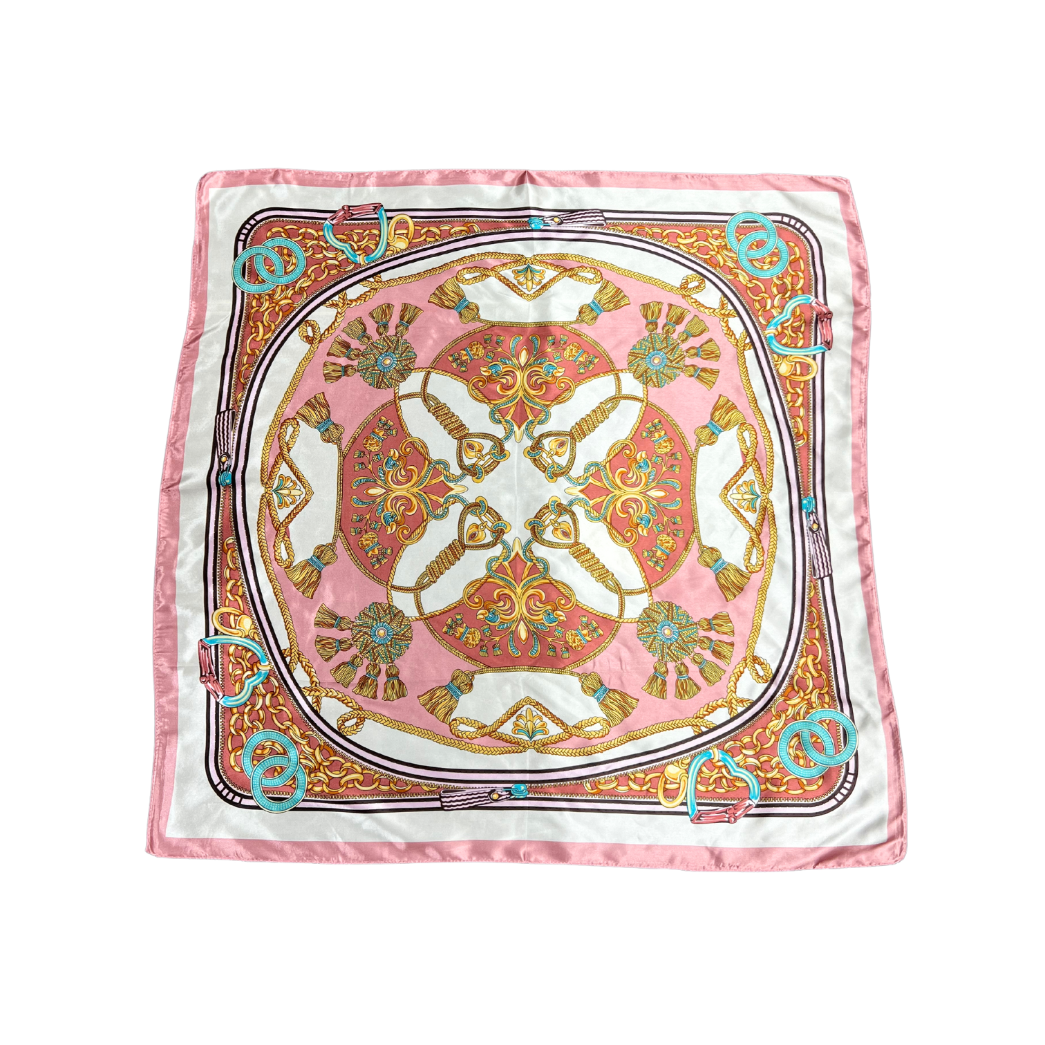 Bell Pattern Silk Touch Square Scarf