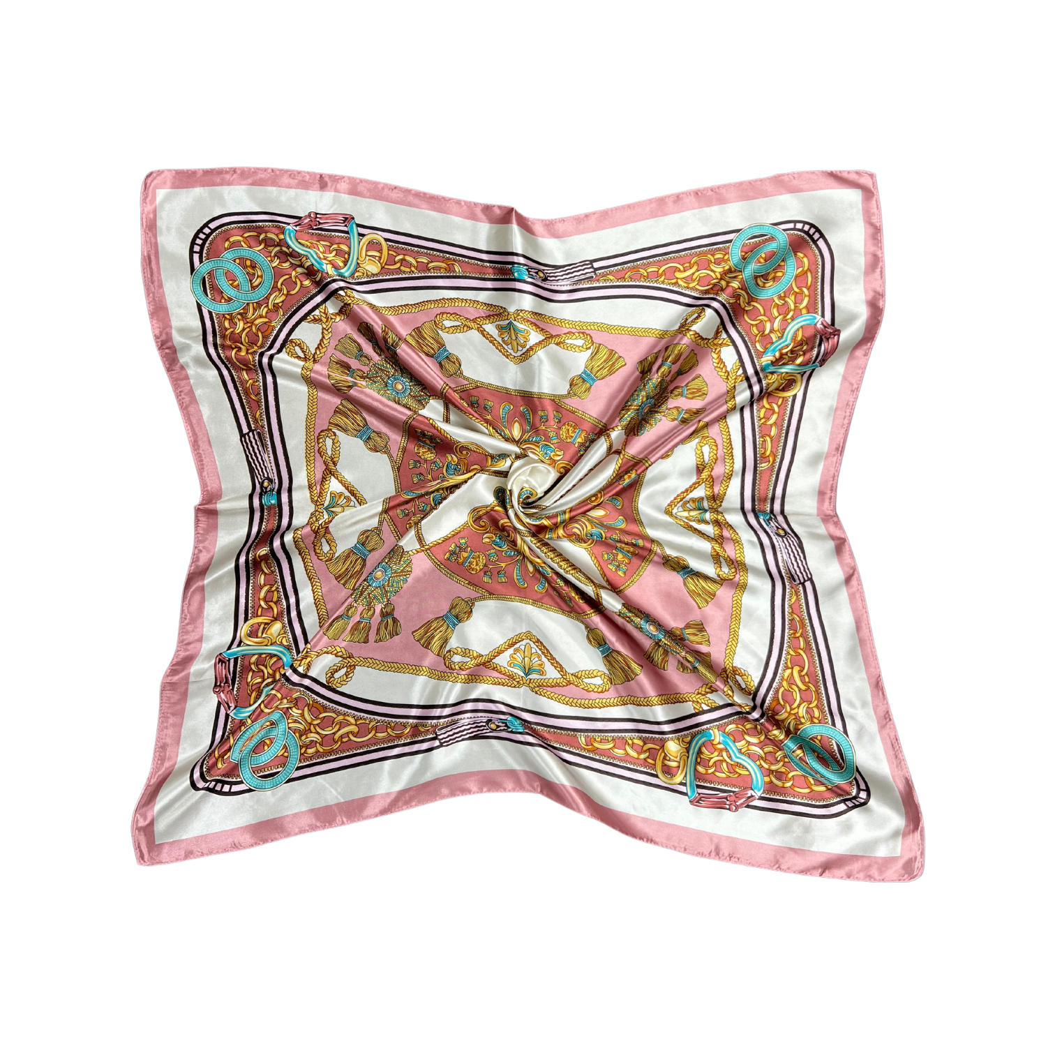 Bell Pattern Silk Touch Square Scarf