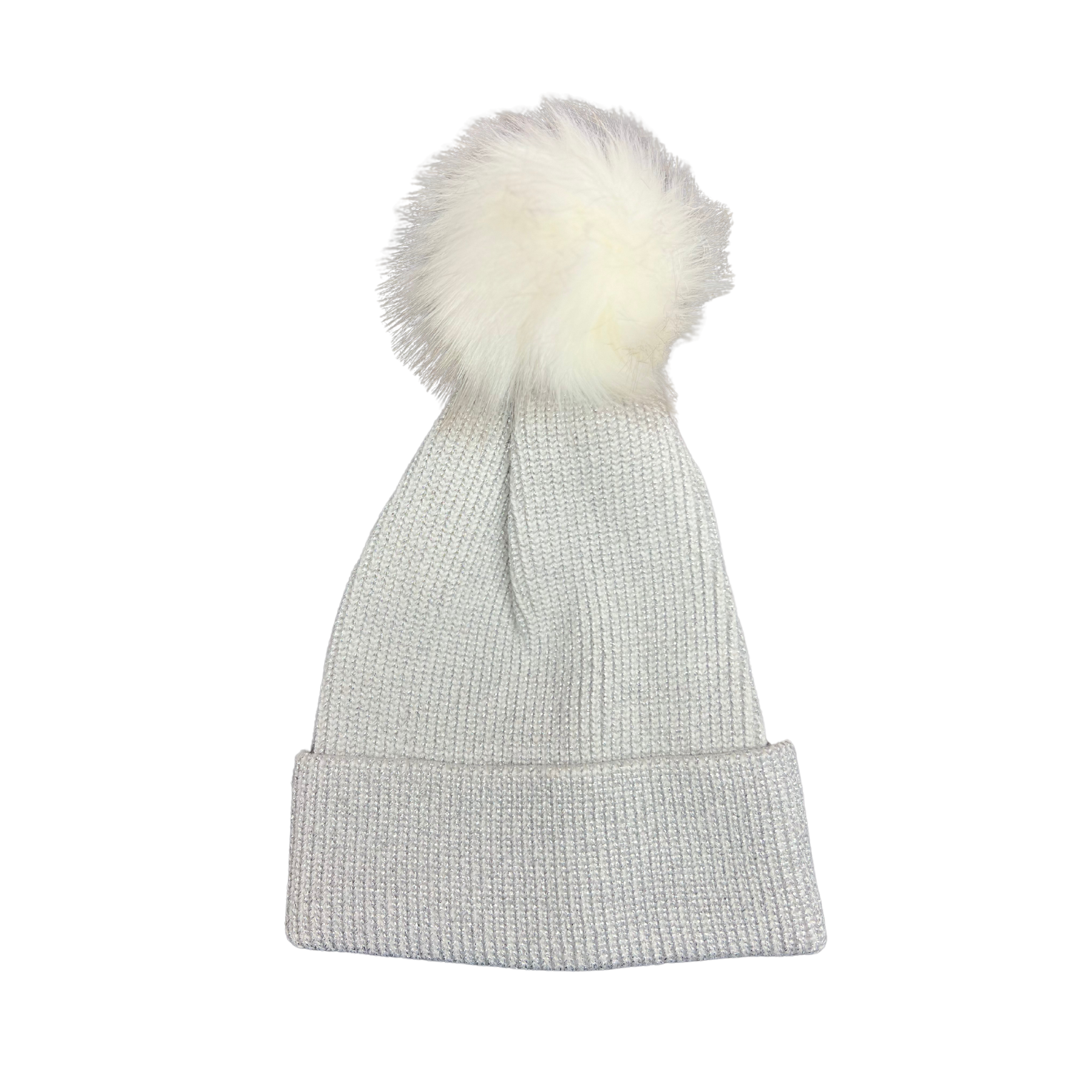 Glitter Pom Pom Beanie Hat