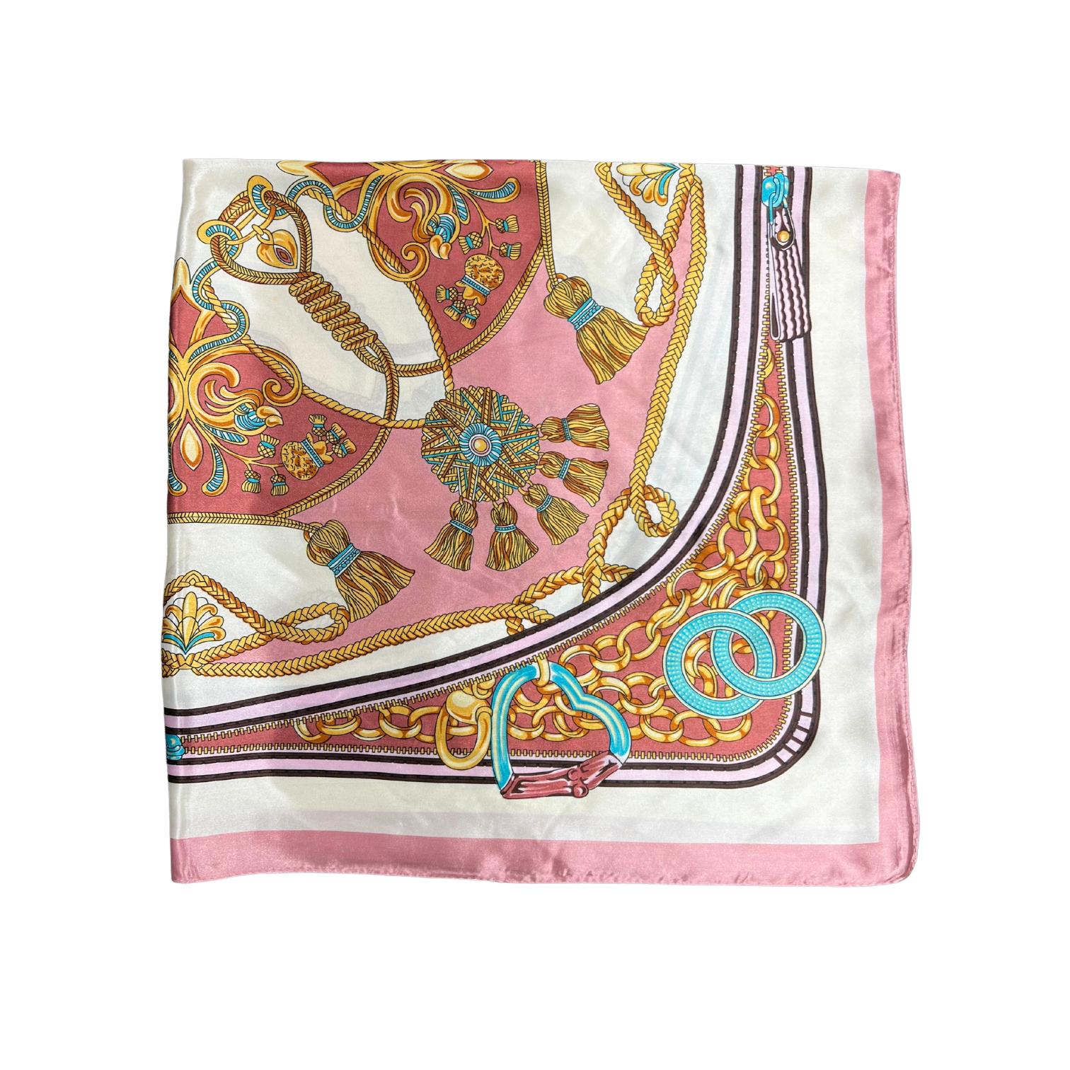 Bell Pattern Silk Touch Square Scarf