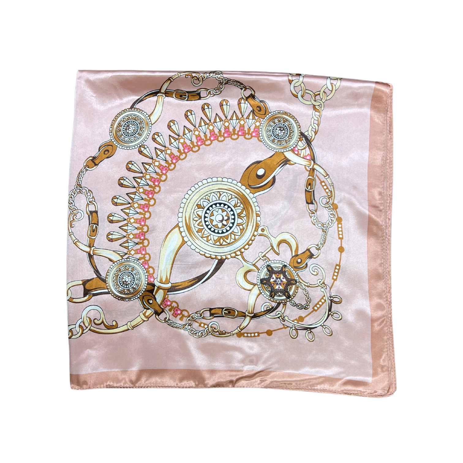 Jewellery Pattern Silk Touch Square Scarf