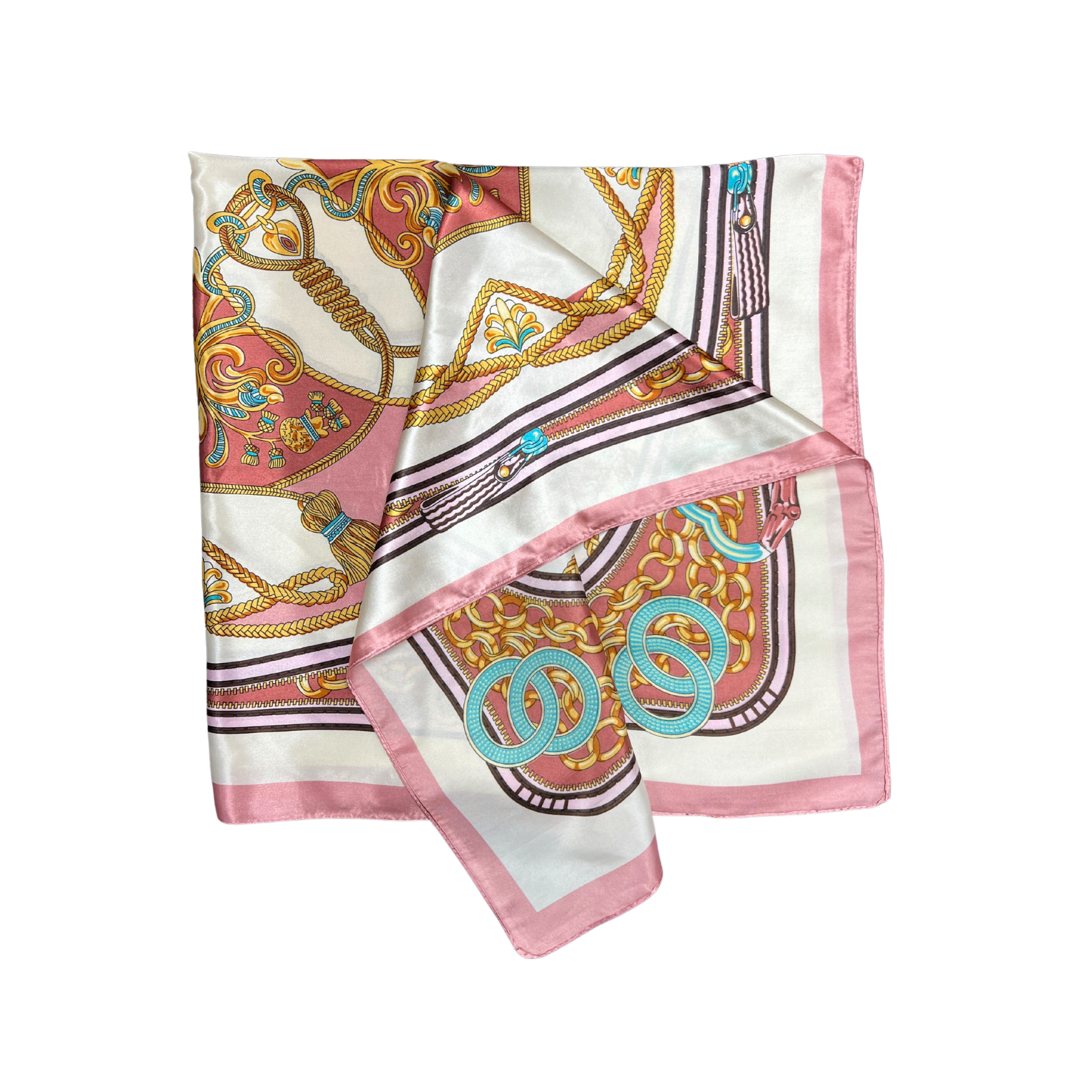 Bell Pattern Silk Touch Square Scarf