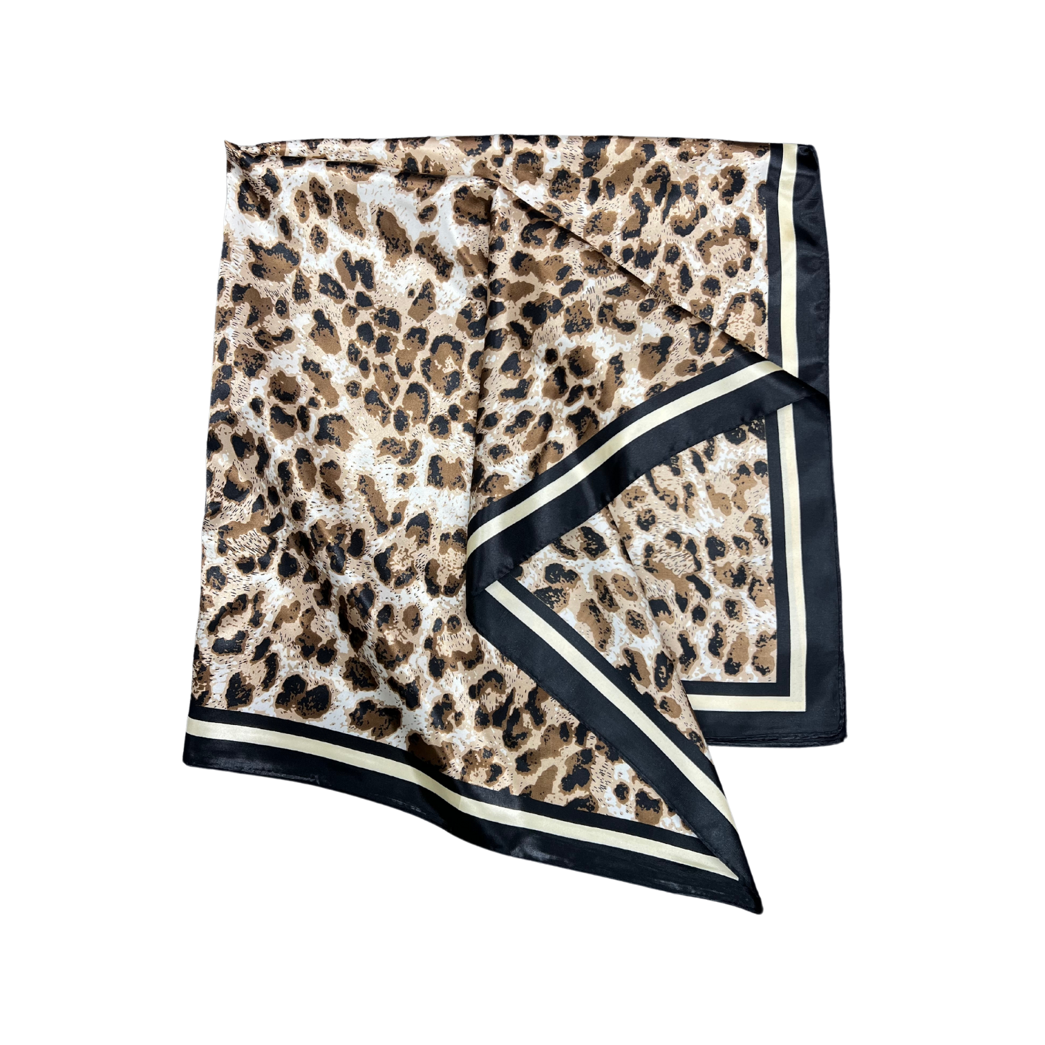 Cheetah Pattern Silk Touch Square Scarf