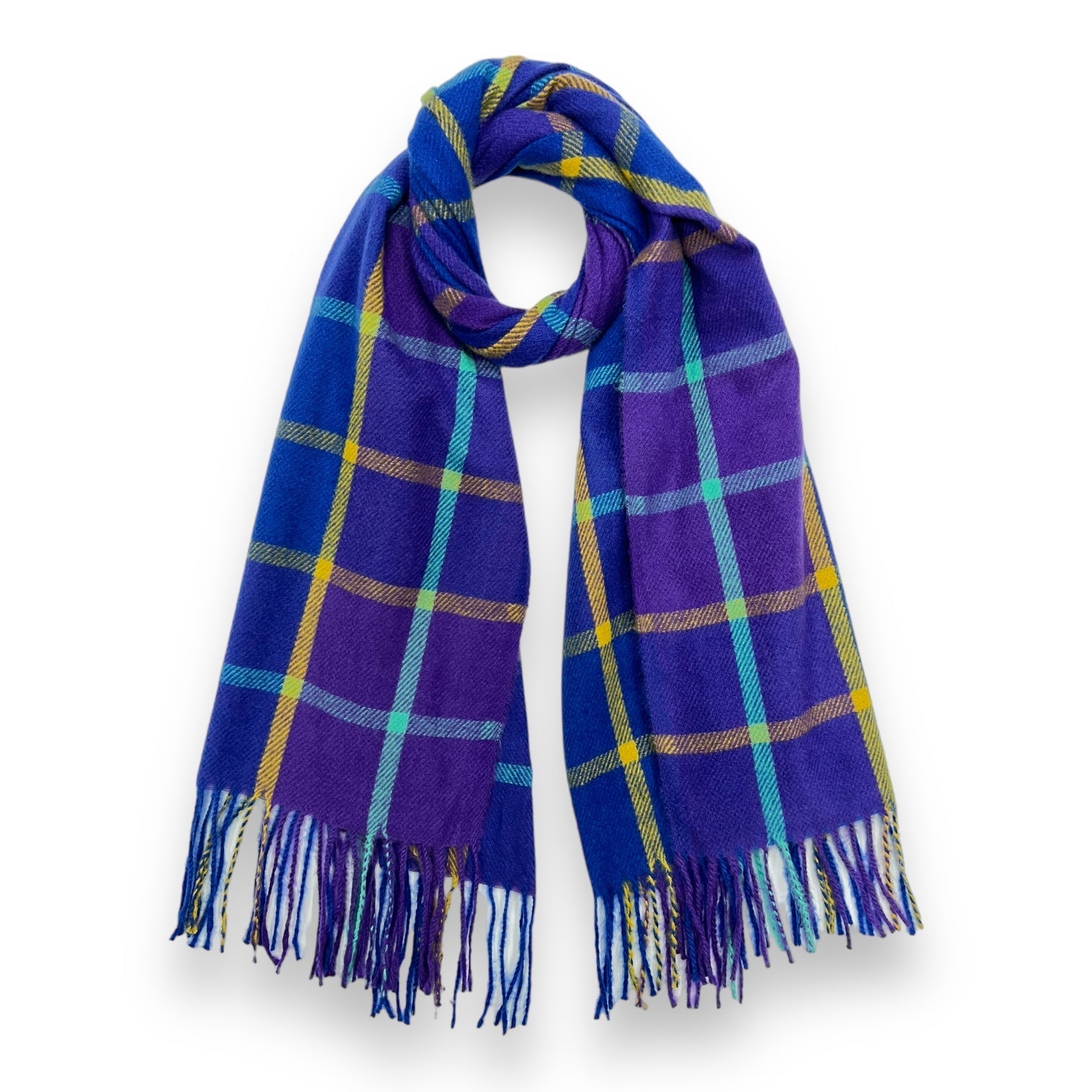 Festive Check Winter Scarf