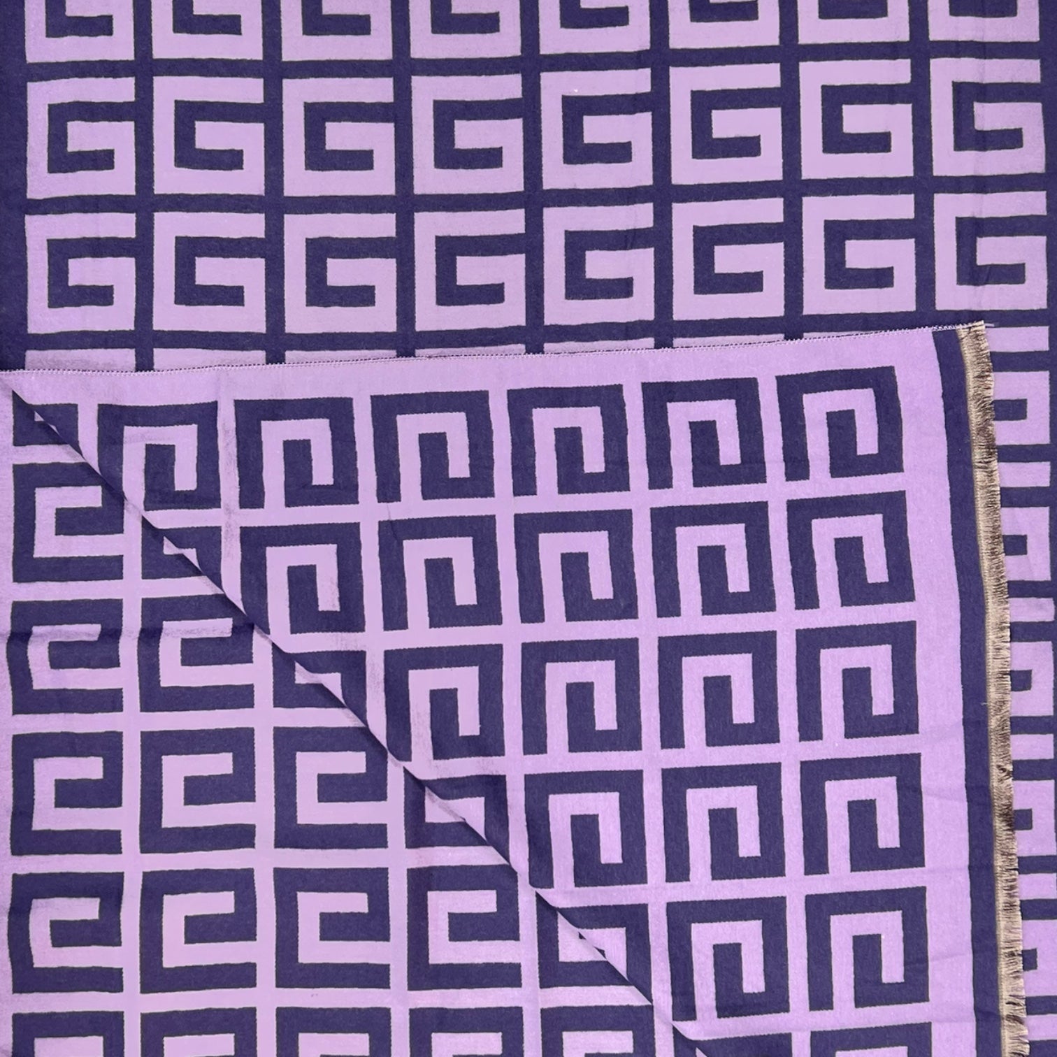Maze Print Reversible Winter Scarf