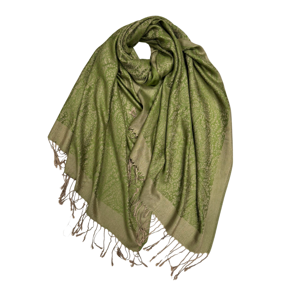 Pashmina Scarf with Tassels - Classic Paisley